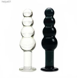 Volwassen speelgoed Glas Large Crystal Butt Plug Big Ball Butt Plug Dildo Masturbation Adult Sex Toys Men and Women L230518