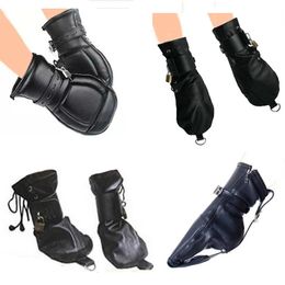 Jouets pour adultes Menottes / Mitaines / Chaussons de bottes Gants en cuir Patte de chien Mitaines de poing rembourrées Chaussettes BDSM Bondage Sex Toys Gants d'intérêt Couleurs amusantes 231116