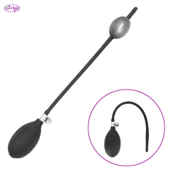 Juguetes para adultos Inflable Sonda uretral Catéter Pene Enchufe Sexo para hombres Masturbación masculina Dilatadores de polla Máquina erótica Bondage Adultos 221010