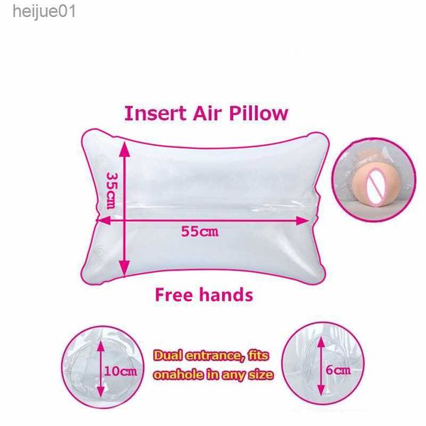 Juguetes para adultos Dispositivo de masturbación insertable Almohada sexual para hombre Vagina Agujero anal Inflable Masturbarse Almohadas de amor Manos libres portátiles Juguetes sexuales L230518