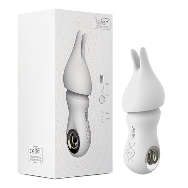 Jouets pour adultes Leten Mute Bullet Vibrator USB Rechargeable Vibromasseurs étanches Sex Toys érotiques pour femmes Clitoris Tit Couvre-chef détachable 230519