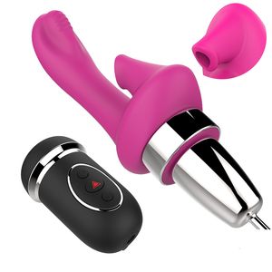 Jouets pour adultes LUOGE Clitoris Suck Vibrateur avec 10 godes vibrants pour point G et jouets sexuels d'aspiration automatique pour femmes Sucker Pussy pompe Oral 230911