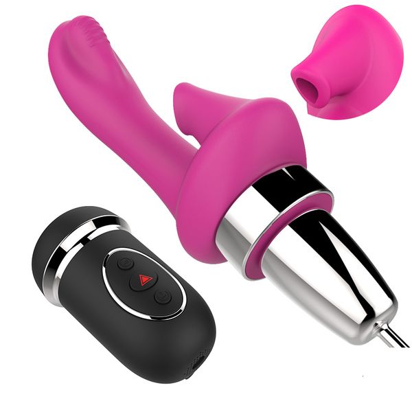 Juguetes para adultos LUOGE Clitoris Suck Vibrador con 10 consoladores vibrantes para el punto G y juguetes sexuales de succión automática para mujeres Sucker Pussy pump Oral 230911