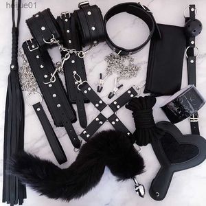 Volwassen speelgoed luxe merk seksspeeltjes voor vrouw bdsm bondage set kraag tepel klemmen klemmen zweep buttplug erotische porno speelgoed handboeien seks volwassen games l230518