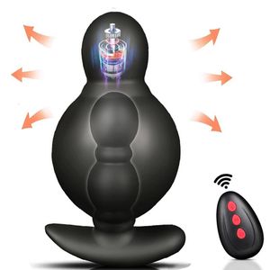 Volwassen Speelgoed Mannelijke Anale Plug Voor Mannen Vrouw Prostaat Massage Opblaasbare Uitbreiding Draadloze Afstandsbediening Vibrator Gay Sex Toys Game Vibrerende 230720