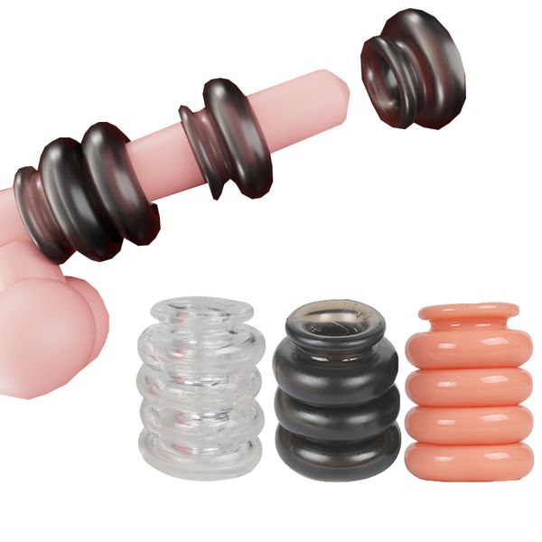 Jouets pour adultes Pénis masculin Cock Ring Lock Retarder l'éjaculation Scrotum Ball Stretcher Anneau de pénis Chastity Cockring réutilisable Couples Sex Toy pour hommes 230710