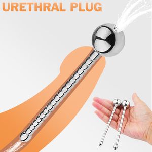 Erwachsene Spielzeug Männlich Edelstahl Harnröhren Plug Hohl Penis Harnröhre Expansion Stimulator für Männer Masturbator Erwachsene Sex 230804