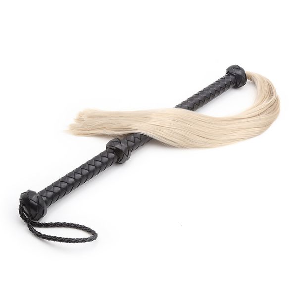 Jouets pour adultes Manyjoy Sex Fessée BDSM Bondage Kinky Flogger Ensemble de retenue Poignée Glands Fouet Gay Fétiche Cheval Érotique 230824