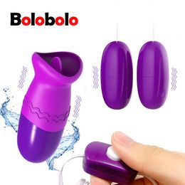 Volwassen Speelgoed Masturbator Tong Oraal Likken Vibrator USB Vibrerend Ei Gspot Vagina Massage Clitoris Stimulator Sex Voor Vrouwen Winkel 231017