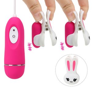 Volwassen Speelgoed Tepel Clip Borst Massage Vibrator G Spot Intieme Klemmen 10 Snelheden Sex Voor Vrouwen Clitoris Stimulatie Winkel 230804