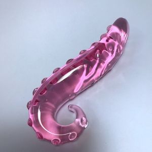 Volwassen Speelgoed Roze Hippocampus Glazen Dildo Realistische Seks Volwassenen Lange Butt Plug Speelgoed voor Vrouwen Anale 230706