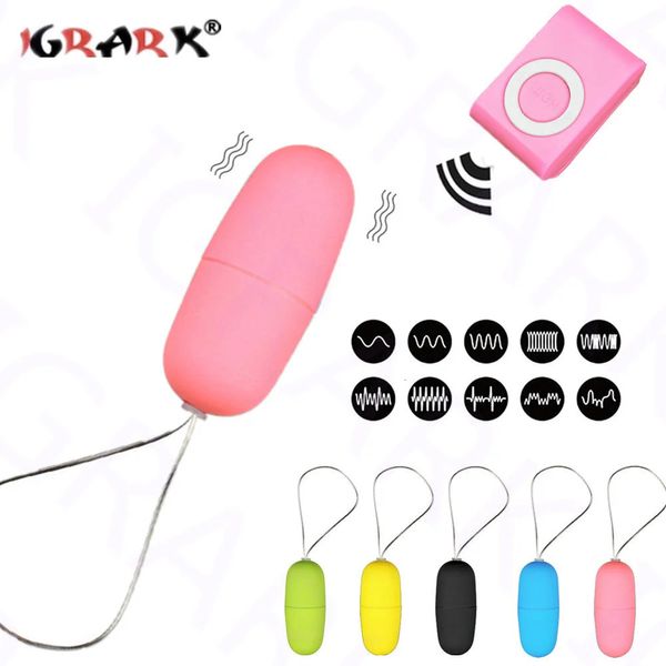 Jouets pour adultes Portable sans fil vibrant oeuf vagin balles MP3 style vibrateurs télécommande femme masturbation jeu de sexe 231017