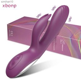 Jouets adultes G Power Spot Rabbit Vibrator femelle Clitoris Tableau Double Stimulateur Masseur 2 en 1 Dildo Sex Toys Boutique Adultives Goods For Women L230519