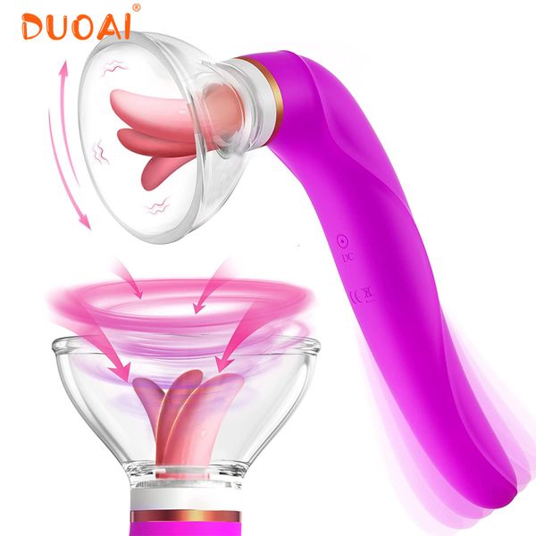 Juguetes para adultos Coño Succión Dildo Vibrador Juguetes sexuales para mujer Lengua Lamiendo Clítoris Estimulador Pezón Succión Vibrador Masturbador Masajeador 230519