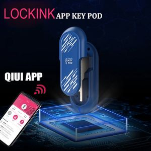 Volwassen Speelgoed QIUI APP Key Pod Kuisheidskooi Box Remote Lock Outdoor Intelligente Controle Cock Kooien Accessoires Mannelijke Riem apparaat 230706