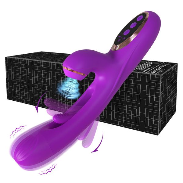 Juguetes para adultos Conejo Patting Consolador Vibrador para mujeres Clítoris Pezón Chupando Estimulador Vagina Masajeador Mujer Sucker Adultos Juguete Sexual 230911