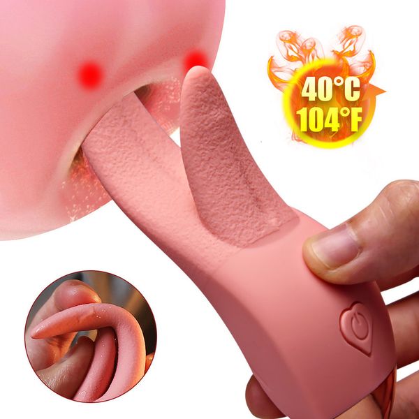 Jouets pour adultes Vibromasseurs réalistes à double langue Sex Toys G Spot Stimulateur de clitoris Jouets pour adultes pour femmes 18+ Sex Machine rechargeable 230519