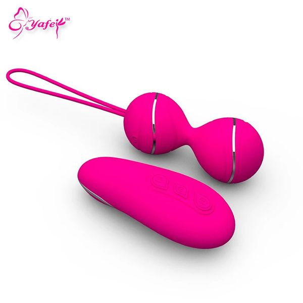 Juguetes para adultos Control remoto 7 velocidades Kegel Ball Ejercicio vaginal apretado Huevos vibrantes Geisha Ball Ben Wa Balls Vibrador dual Juguete sexual para mujeres 231027