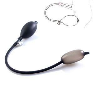 Volwassen Speelgoed Geheime Levering Zachte Siliconen Opblaasbare Urethrale Dilatator Klinkt Staven Urethra POMP Klinkende Sex voor Mannen Penis Plug Massager 230824