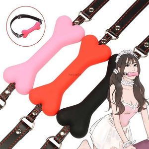 Volwassen Speelgoed Zachte Harnas Mond Siliconen Hond Bot Bal Gag Open Mond Gag Bdsm Bondage Slave Gag Sex Producten Sm speeltjes voor WomenL2403