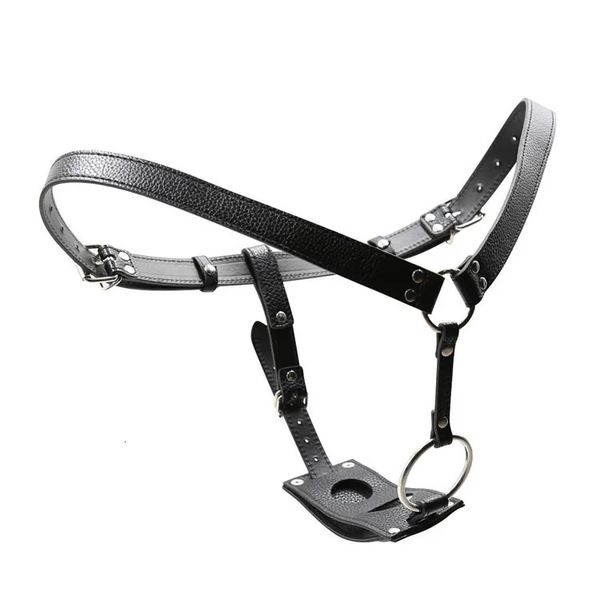 Juguetes para adultos Ropa interior Pantalones Butt Plug y consolador Arnés Cinturón Dispositivo de castidad de cuero masculino BDSM Bondage Juguetes sexuales para hombres Mujeres 231214