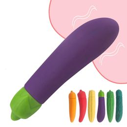 Jouets pour adultes Vibromasseur de légumes pour la masturbation féminine Vagin Stimulateur de clitoris Massage Sex Toy Portable G Spot Bullet Oeuf vibrant 231027