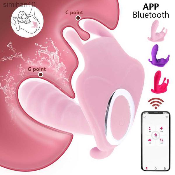 Juguetes para adultos Consolador usable Vibrador Punto G Estimulador de clítoris Mariposa Bragas vibrantes Juguete erótico Juguete adulto para mujeres Orgasmo Masturbador L230519