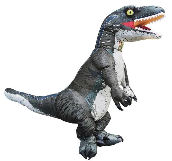 Adulte Velociraptor t Rex Dinosaur Cosplate de costume gonflable costume costumes Halloween Costumes pour l'homme femme de fantaisie.