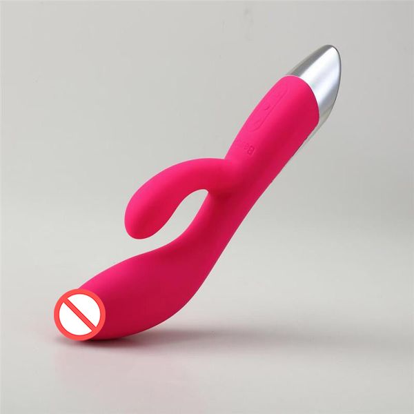 Vibromasseur adulte jouets sexuels pour femmes doubles vibrateurs Super puissant Vibration G Spot vibrant baguette érotique masseur USB produits de sexe rechargeables