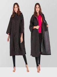 Robe à changement étanche pour adulte 34 manches à manches veste robe veste robe extérieur coagin de doublure en mollet en mollet poncho16233324