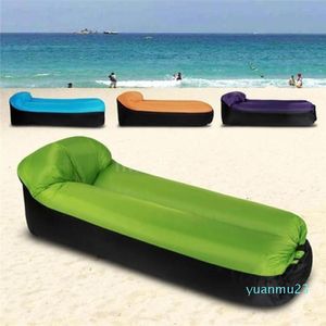 Canapé gonflable imperméable pour adultes, chaises longues de plage, pliables rapidement, sacs de couchage de Camping paresseux, canapés-lits à Air