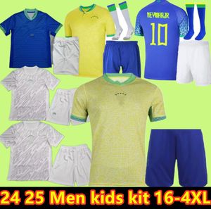 Maillot de foot BRASIL NERES COUTINHO pour adultes et enfants Maillot de foot 2021 Maillot de foot BraziLS G.JESUS ​​FIRMINO 20 21