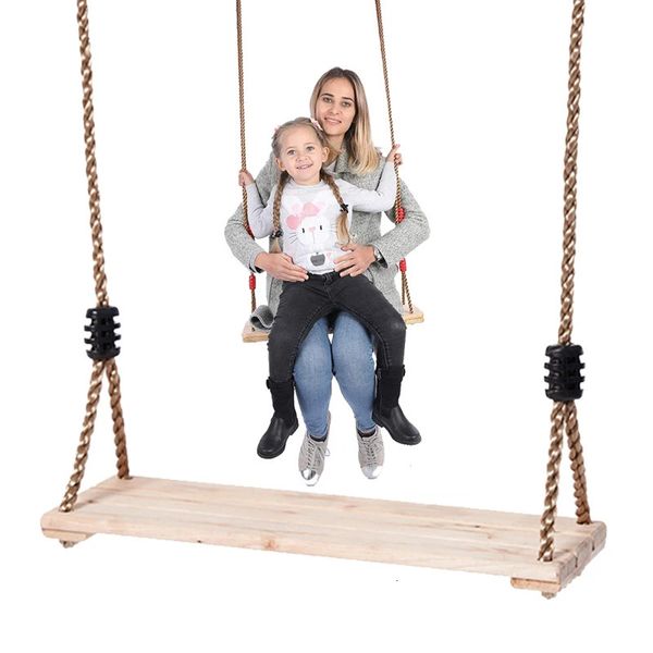 Adultes enfants balançoire chaise en bois jouet balançoire chaise à bascule intérieur extérieur meubles de jardin bois enfants jeu outil 240318