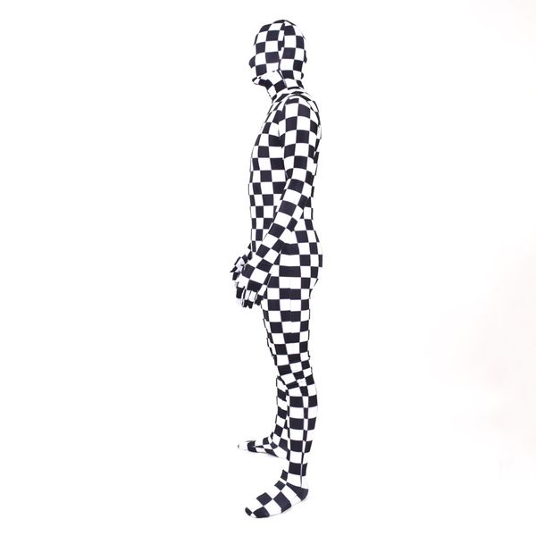 Adults Kids Checkerboard Zentai Cosplay Costume Superherozentai Full Body Suit Halloween Bodys