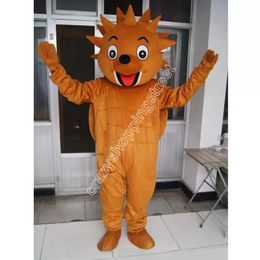 Costume da mascotte riccio per adulti Vestito da personaggio dei cartoni animati di alta qualità Abiti da carnevale di Natale Abiti da esterno per feste di compleanno per adulti