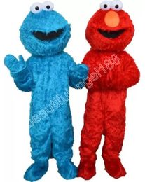 Volwassenen Sesamstraat Blue Cookie Monster Mascot Kostuum Stripfiguur Outfit Pak Halloween Party Outdoor Carnaval Festival Fancy Dress voor Mannen Vrouwen