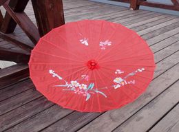 Volwassenen Grootte Japanse Chinese Oosterse Parasol handgemaakte stof Paraplu Voor Bruiloft Pography Decoratie Paraplu Zeeschip 7892326