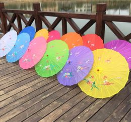 Volwassenen maat Japanse Chinese oosterse parasol handgemaakte stof paraplu voor bruiloftsfeest Pography Decoratie paraplu DH95805771848