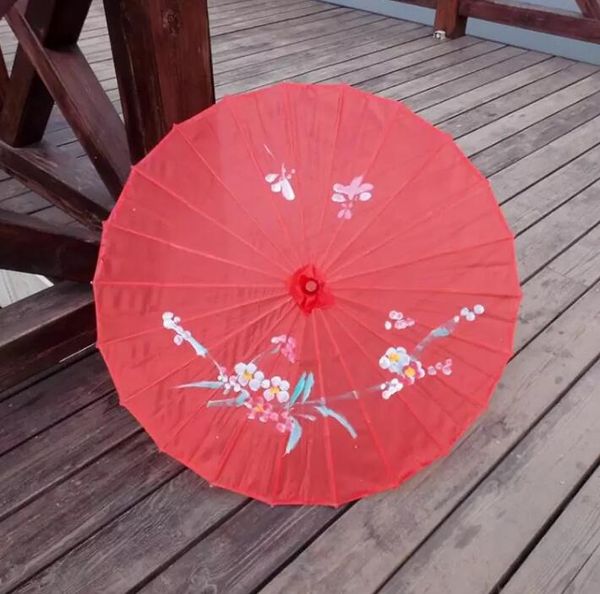 Sombrilla de tela hecha a mano de sombrilla Oriental china japonesa de tamaño adulto para paraguas de decoración de fotografía de fiesta de boda