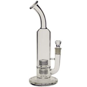 Wholesale Hookahs Stereo glass bong 60 mm Stemless Tubes with Matrix Percolates water pipe joint 18.8mm FC-186 FC-200 PG3002 Dab rig