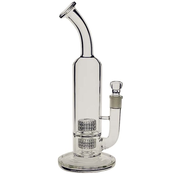 Venta al por mayor Hookahs Stereo glass bong Tubos sin tallo de 60 mm con Matrix Percolates junta de tubería de agua 18.8mm FC-186 FC-200 PG3002 Dab rig