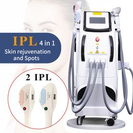 Máquina de depilación IPL 4 en 1, depiladora láser magneto-óptica, rejuvenecimiento de la piel con luz electrónica, máquina para eliminar tatuajes Nd Yag