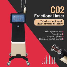 Laser fractionné CO2 avancé à 3 têtes pour rajeunissement de la peau, élimination des grains de beauté, haute puissance 40W, réparation de la peau indolore, soins vaginaux, instrument médical