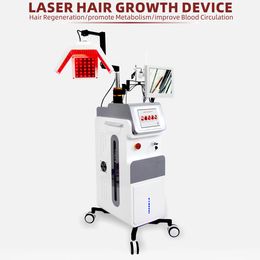 Avanzado 650nm LED Diodo Láser Regeneración del cabello Folículo Energizante Salón 5 en 1 Máquina de engrosamiento del cabello LLLT para apretar el cuero cabelludo