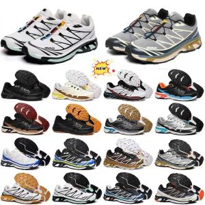 Chaussures de sport avancées Solomon XT6 MENS XAPRO 3DV8 Triple Black Mesh Wings 2 Blanc Bleu rouge Jaune jaune Speed Speed Speedcross hommes Randonnée extérieure