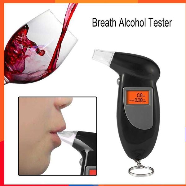 Testeur d'alcool numérique avec écran LCD, alerte de Police professionnelle, dispositif de test d'alcoolémie, éthylotest, analyseur, détecteur, Test DF