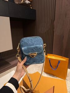 Geavanceerde denim cameratas PVC Presbyopia Lichtgewicht Nieuwe veelzijdige crossbody tas schoudertas modeontwerper tas mobiele telefoon tas unisex