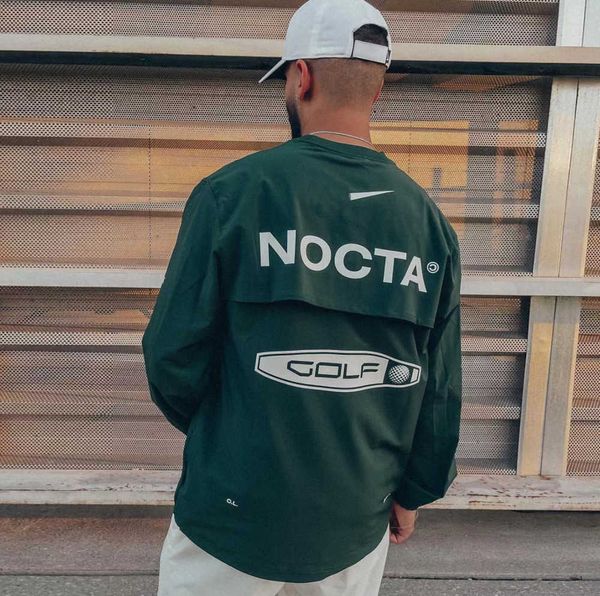 Diseño avanzado Sudaderas con capucha para hombre Versión de EE. UU. Nocta Golf co branded draw transpirable secado rápido ocio deportes camiseta manga larga cuello redondo verano nuevo