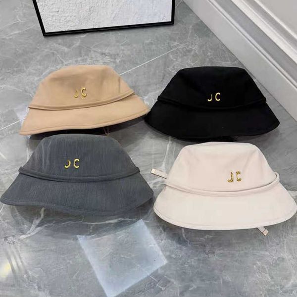 Advanced Sense ggity Brim Fashion of Designer Wide Bucket Hats Hat Full Summer Leisure Simple Men's and Women's Fisherman Hats