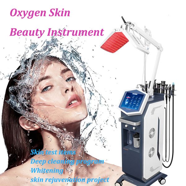 Technologie avancée d'importation d'oxygène de l'eau du visage Jet Peel multifonctionnel Hydra rajeunissement de la peau oxygène équipement de beauté à haute pression